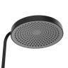Высокая душевая система Elghansa 6747157-2X-Black с термостатом. Цвет Черный