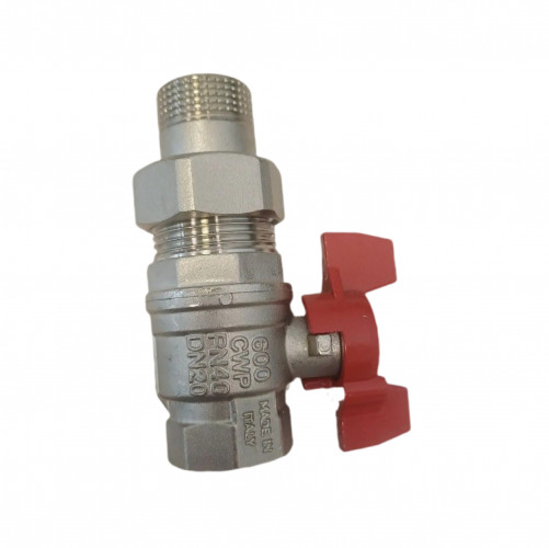 Кран шаровый Латунный 3/4" усиленный Бабочка (Барашек) Bonomi RuB Вн/Американка